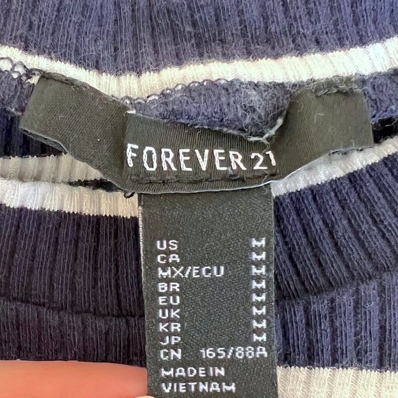 Forever 21 Women's Ribbed Short Sleeve Mini Bodycon Skater Dress Size M - Picture 4 of 5